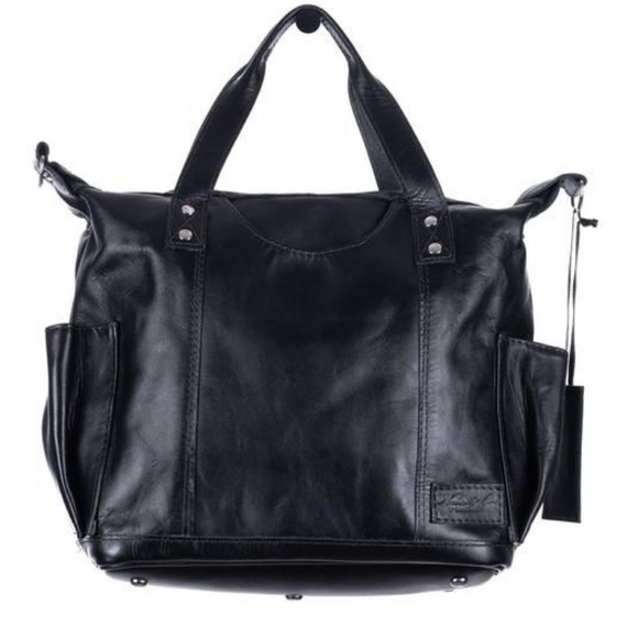 nena & Co Handbags - NENA & CO No3 convertible black leather day bag